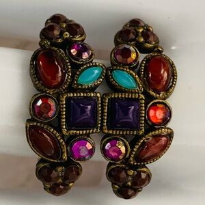 Bella Lia Art Deco Rhinestone Earrings